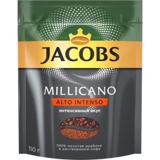 Кофе растворимый c добавлением молотого JACOBS Millicano Alto Intenso натуральный сублимированный, 110г в магазинах Лента