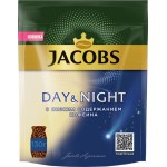 Кофе растворимый JACOBS Day&Night натуральный сублимированный декофеинизированный, 130г