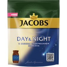 Кофе растворимый JACOBS Day&Night натуральный сублимированный декофеинизированный, 130г в магазинах Лента