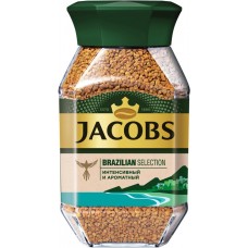 Кофе растворимый JACOBS Brazilian Selection натуральный сублимированный, 180г в магазинах Лента