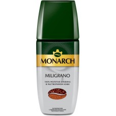 Кофе растворимый с добавлением молотого MONARCH Miligrano натуральный сублимированный, 90г в магазинах Лента
