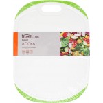 Доска разделочная HOMECLUB 30x20x0,8см/30,2x23x0,8см, с резиновыми краями, пластик Арт. 9084/9056