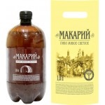 Пиво светлое МАКАРИЙ Живое двухступенчатой фильтрации непастеризованное 4%, 1л