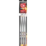 Шампуры GRIFON 55см толщина 1,5мм ширина 10мм, Арт. 600-016/1, 6шт