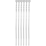 Набор шампуров GIARDINO CLUB 60x1x0,15см, прямые с витком, Арт. 182537, 6шт