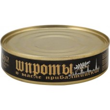 Шпроты в масле Прибалтийские, 150г в магазинах Лента