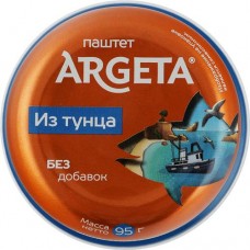 Паштет из тунца ARGETA, 95г в магазинах Лента