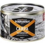 Сайра ДОБРОФЛОТ Тихоокеанская натуральная с добавлением масла, 245г Сайра ДОБРОФЛОТ Тихоокеанская натуральная с добавлением масла, 245г