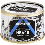 Сардина ДОБРОФЛОТ Тихоокеанская иваси натуральная, 245г Сардина ДОБРОФЛОТ Тихоокеанская иваси натуральная, 245г