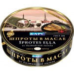 Шпроты БАРС в масле, из балтийской кильки, 160г Шпроты БАРС в масле, из балтийской кильки, 160г