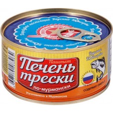 Печень трески ВКУСНЫЕ КОНСЕРВЫ По-мурмански, 185г в магазинах Лента