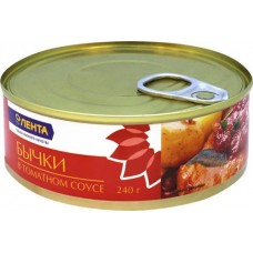 Бычки в томатном соусе ЛЕНТА, 240г в магазинах Лента Бычки в томатном соусе ЛЕНТА, 240г в магазинах Лента