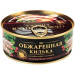 Килька Балтийская ЗА РОДИНУ в томатном соусе, неразделанная обжаренная, 240г Килька Балтийская ЗА РОДИНУ в томатном соусе, неразделанная обжаренная, 240г
