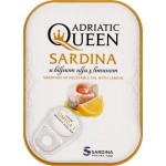 Сардины ADRIATIC QUEEN в растительном масле с лимоном, 105г Сардины ADRIATIC QUEEN в растительном масле с лимоном, 105г