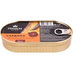 Сардины копченые PREMIUM CLUB в масле, 185г Сардины копченые PREMIUM CLUB в масле, 185г