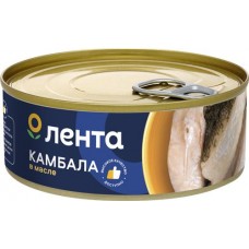 Камбала в масле ЛЕНТА обжаренная, куски, 240г в магазинах Лента