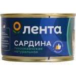 Сардина Тихоокеанская ЛЕНТА с добавлением масла, 245г Сардина Тихоокеанская ЛЕНТА с добавлением масла, 245г