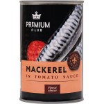 Макрель PREMIUM CLUB в томатном соусе, кусочки, 425г