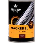 Макрель PREMIUM CLUB в масле, кусочки, 425г