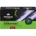 Сардины PREMIUM CLUB в подсолнечном масле, кусочки, 125г Сардины PREMIUM CLUB в подсолнечном масле, кусочки, 125г