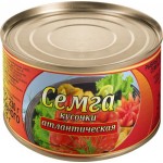 Семга Атлантическая, кусочки, ТУ, 240г Семга Атлантическая, кусочки, ТУ, 240г