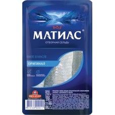 Сельдь слабосоленая МАТИАС Оригинал, филе, 250г в магазинах Лента