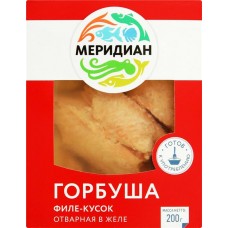 Горбуша отварная МЕРИДИАН в желе, филе, 200г в магазинах Лента Горбуша отварная МЕРИДИАН в желе, филе, 200г в магазинах Лента