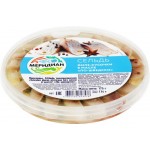 Сельдь МЕРИДИАН По-шведски филе-кусочки в масле, 175г Сельдь МЕРИДИАН По-шведски филе-кусочки в масле, 175г