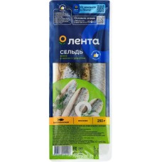 Сельдь ЛЕНТА филе в масле с укропом, 250г в магазинах Лента
