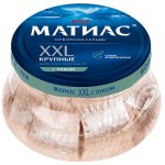 Сельдь САНТА БРЕМОР Матиас XXL отборный филе-кусочки с луком в масле, 260г