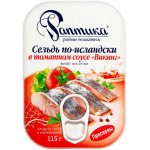 Сельдь РАПТИКА По-исландски в томатном соусе Викинг, 115г