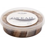 Сельдь слабосоленая ОКЕАН филе-кусочки в масле, 380г