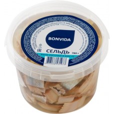 Сельдь BONVIDA филе-кусочки в масле, 780г в магазинах Лента