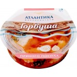 Горбуша Дальневосточная пряного посола АТЛАНТИКА филе-кусочки в масле, 240г Горбуша Дальневосточная пряного посола АТЛАНТИКА филе-кусочки в масле, 240г