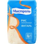 Рис длиннозерный МИСТРАЛЬ Янтарь высший сорт, 900г