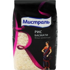 Рис длиннозерный МИСТРАЛЬ Басмати, 500г в магазинах Лента