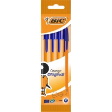 Набор шариковых ручек BIC Orange Original Fine синий Арт. 8308521, 4шт в магазинах Лента