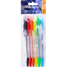 Набор шариковых ручек ЛЕНТА 6 цветов Арт. L944M/987830-6/L2503-6, 6шт в магазинах Лента