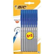 Набор шариковых ручек BIC Round Stic Exact 0,7мм синий Арт. 920391, 8шт в магазинах Лента