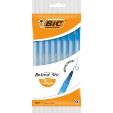 Набор шариковых ручек BIC Round Stic Classic 1мм синий Арт. 928497, 8шт в магазинах Лента