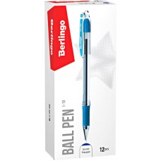 Ручка шариковая BERLINGO I-10 0,4мм синий, грип Арт. CBp_40012 в магазинах Лента