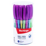 Ручка шариковая BERLINGO Triangle 110 Color 0,7мм, синий, грип, в ассортименте
