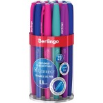 Ручка гелевая BERLINGO Correct 0,6мм, стираемая, синий, прорезиненная, в ассортименте