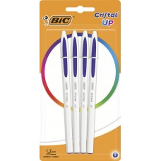 Набор шариковых ручек BIC Cristal UP, синий, 4шт в магазинах Лента