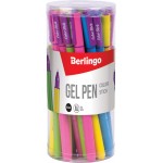 Ручка гелевая BERLINGO Color Stick 0,5мм, черный, в ассортименте