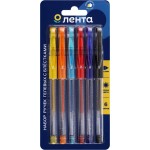 Набор гелевых ручек ЛЕНТА 6 цветов, с глиттером, в ассортименте, 6шт Набор гелевых ручек ЛЕНТА 6 цветов, с глиттером, в ассортименте, 6шт