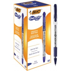 Ручка гелевая BIC ДжелСтик 0,5мм, синий,полупрозрачный корпус в магазинах Лента