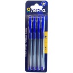 Набор гелевых ручек ЛЕНТА синий, 4шт Набор гелевых ручек ЛЕНТА синий, 4шт