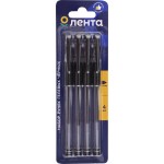 Набор гелевых ручек ЛЕНТА черный, 4шт Набор гелевых ручек ЛЕНТА черный, 4шт