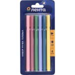 Набор гелевых ручек ЛЕНТА 6 цветов, 6шт Набор гелевых ручек ЛЕНТА 6 цветов, 6шт